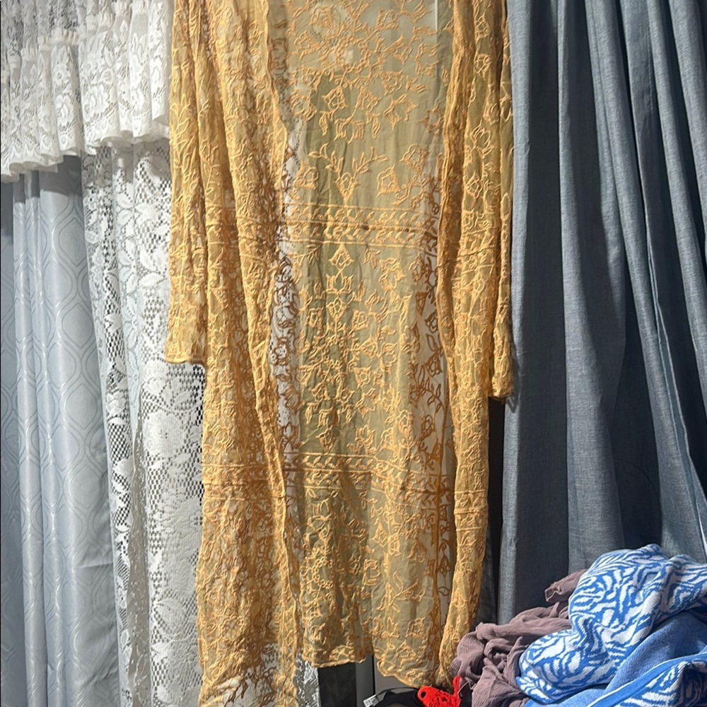 Miss Chievous Gold Lace Dress